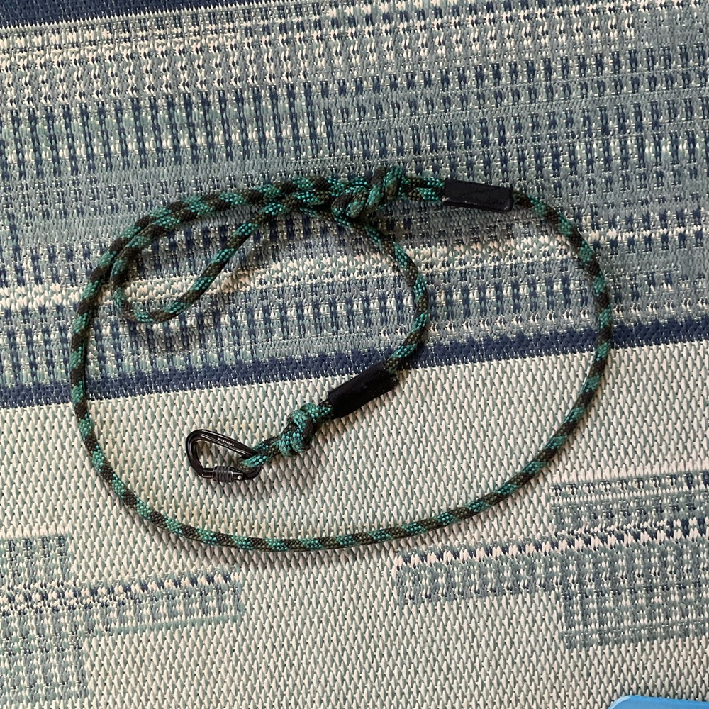 Wilderdog green rope dog leash